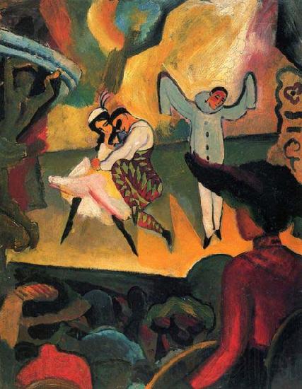 August Macke Russisches Ballett (I)